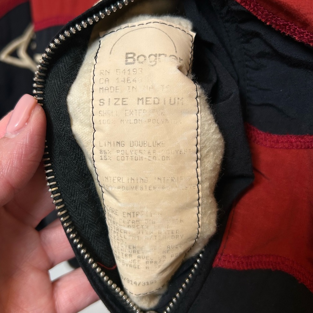 Vintage BOGNER Goan Thylmann Ski Jacket Anorak Reindeer Men's Size M Pullover - Picture 5 of 7